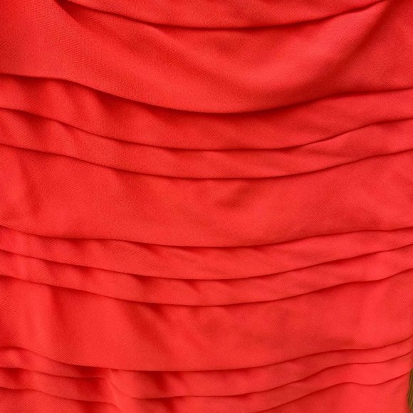 French Connection Orange Red Dress – Size 4 - Picture 3 of 5